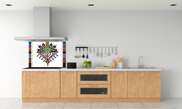Crédence en verre avec motif Motif folklorique polonais