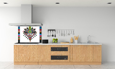 Crédence en verre avec motif Motif folklorique polonais