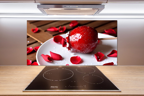 Crédence de cuisine en verre Pomme sur un bâton