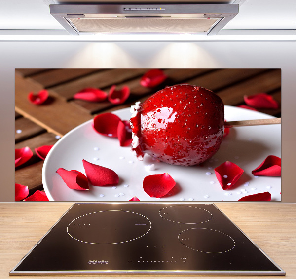Crédence de cuisine en verre Pomme sur un bâton