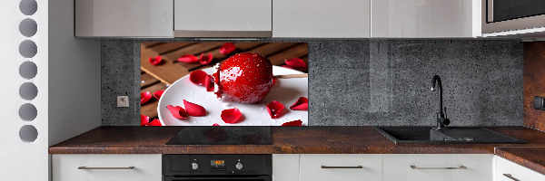 Crédence de cuisine en verre Pomme sur un bâton