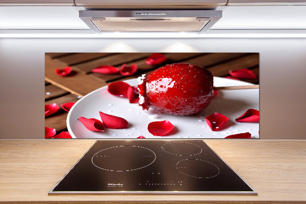 Crédence de cuisine en verre Pomme sur un bâton