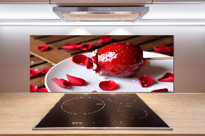 Crédence de cuisine en verre Pomme sur un bâton