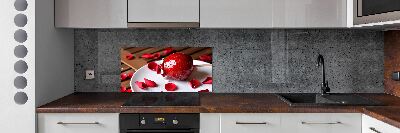 Crédence de cuisine en verre Pomme sur un bâton