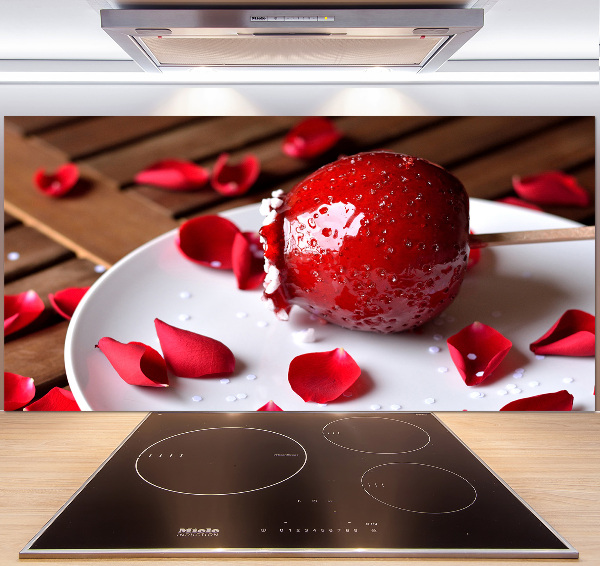 Crédence de cuisine en verre Pomme sur un bâton