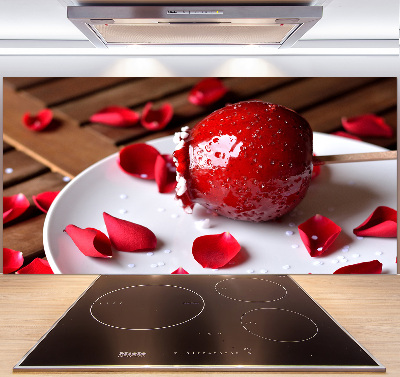 Crédence de cuisine en verre Pomme sur un bâton