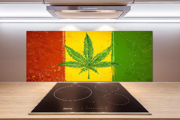 Crédence de cuisine en verre Drapeau rasta