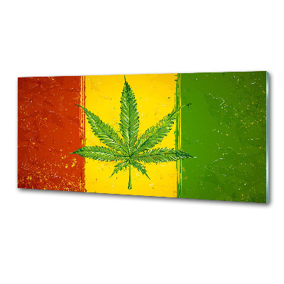 Crédence de cuisine en verre Drapeau rasta