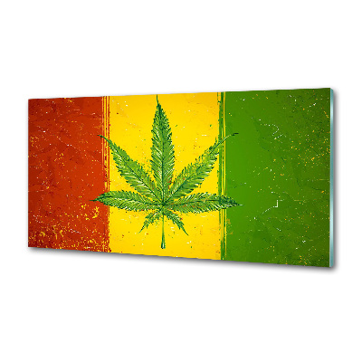 Crédence de cuisine en verre Drapeau rasta