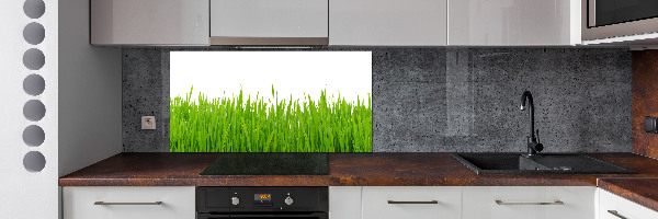 Crédence cuisine en verre trempé Herbe