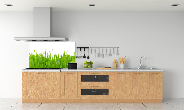 Crédence cuisine en verre trempé Herbe