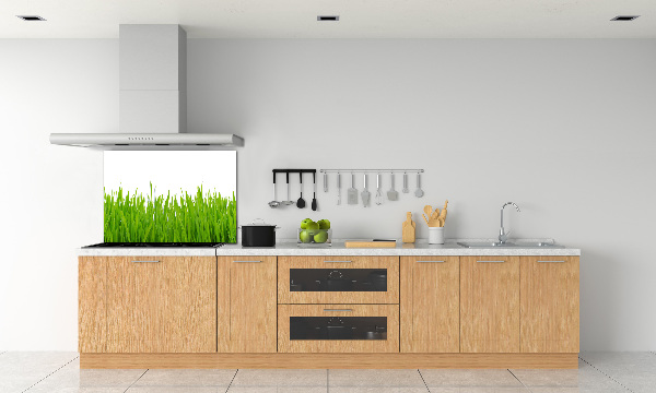 Crédence cuisine en verre trempé Herbe