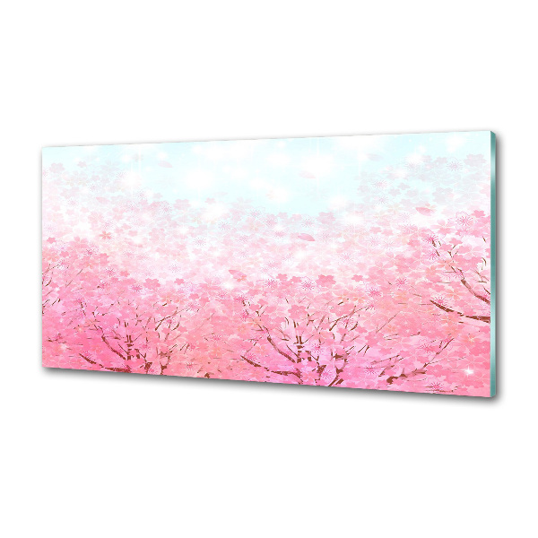 Verre pour crédence Fleurs de cerisier