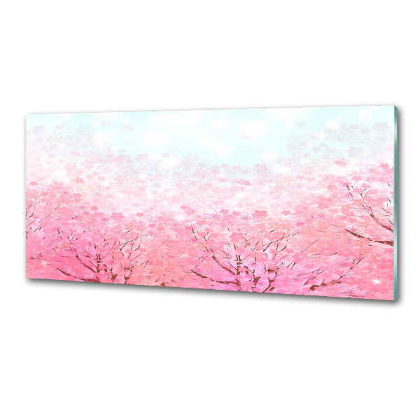 Verre pour crédence Fleurs de cerisier