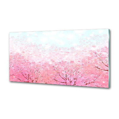 Verre pour crédence Fleurs de cerisier
