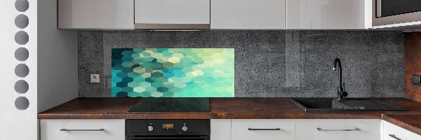 Crédence en verre avec motif Fond d'abstraction