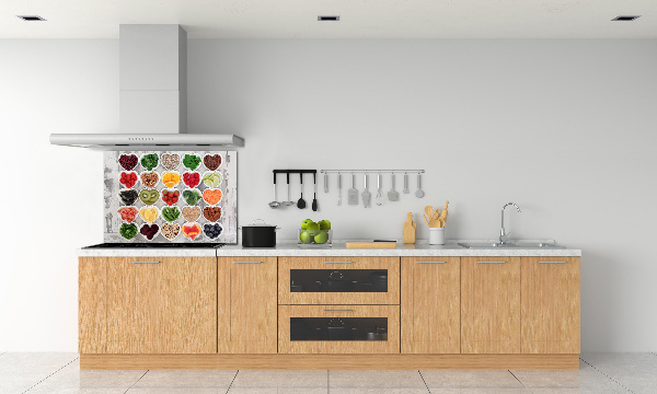 Crédence cuisine en verre trempé Aliments sains