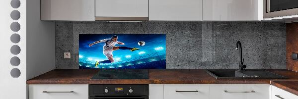 Crédence en verre avec motif Football dans le stade