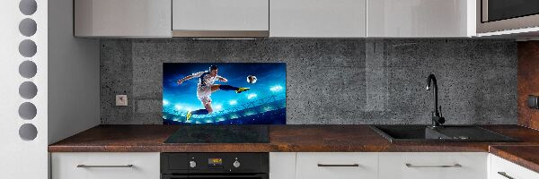 Crédence en verre avec motif Football dans le stade