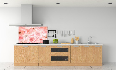Crédence de cuisine en verre Motif floral