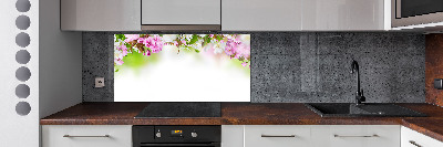 Crédence en verre avec motif Fleurs de printemps