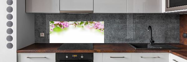 Crédence en verre avec motif Fleurs de printemps