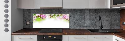 Crédence en verre avec motif Fleurs de printemps