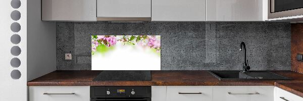 Crédence en verre avec motif Fleurs de printemps