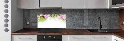 Crédence en verre avec motif Fleurs de printemps