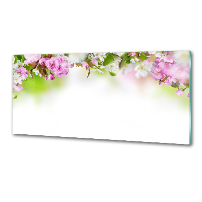 Crédence en verre avec motif Fleurs de printemps