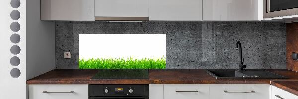 Crédence de cuisine en verre L'herbe