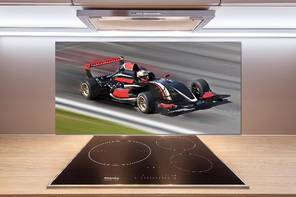 Crédence en verre avec motif Formule 1