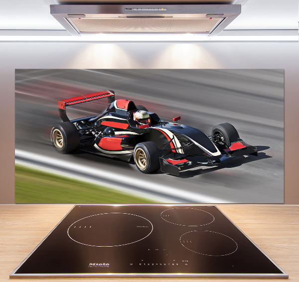 Crédence en verre avec motif Formule 1