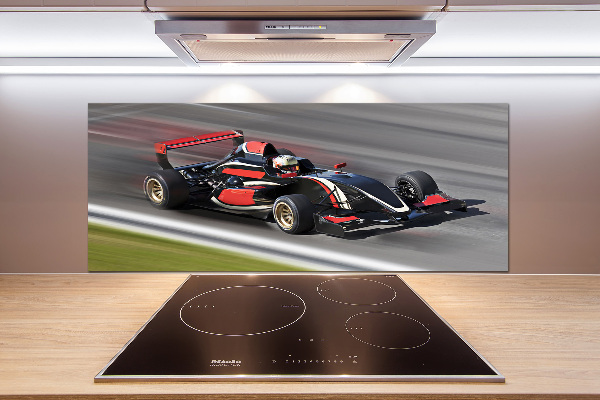 Crédence en verre avec motif Formule 1