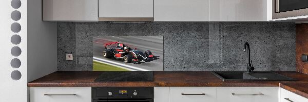 Crédence en verre avec motif Formule 1