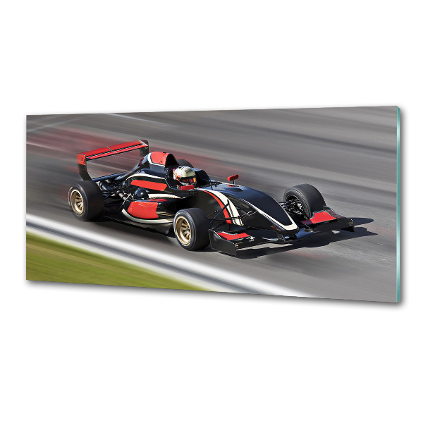 Crédence en verre avec motif Formule 1