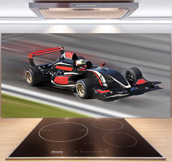 Crédence en verre avec motif Formule 1