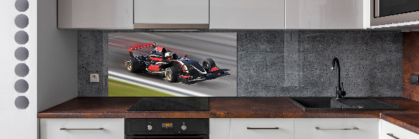 Crédence en verre avec motif Formule 1