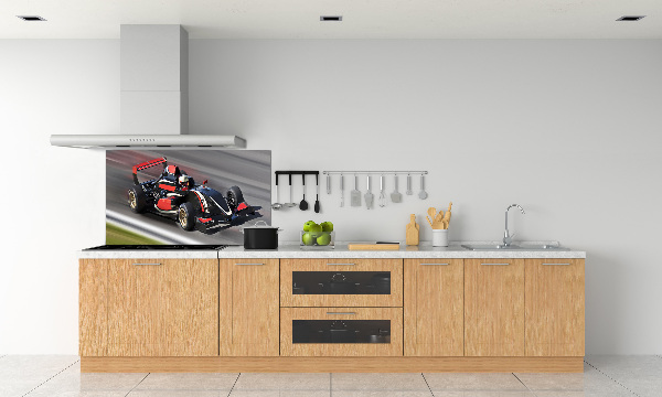 Crédence en verre avec motif Formule 1