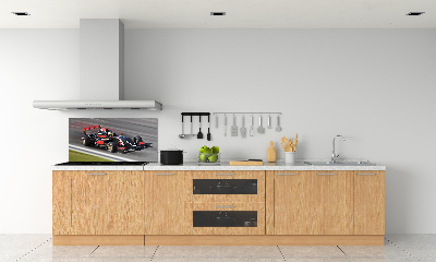 Crédence en verre avec motif Formule 1