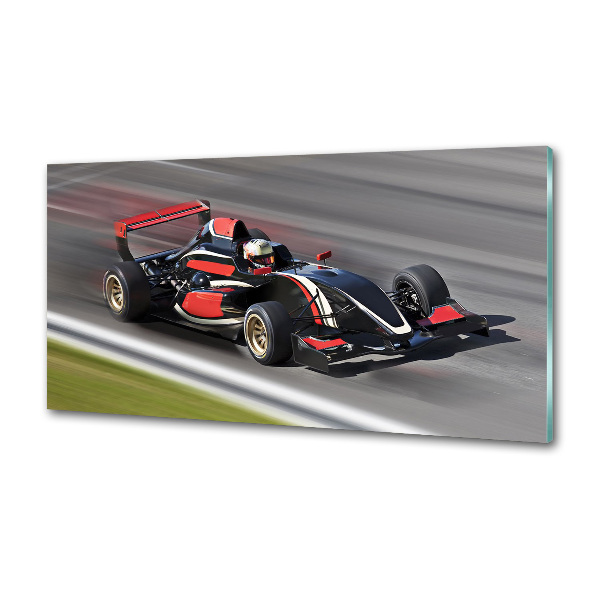 Crédence en verre avec motif Formule 1