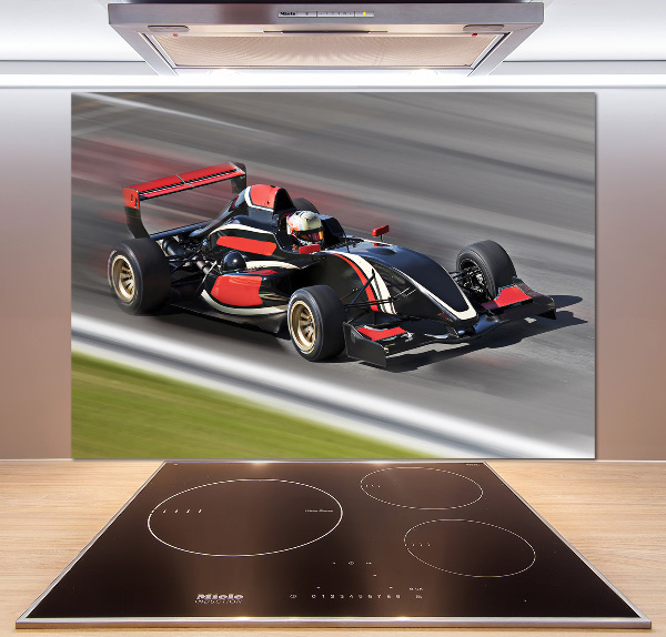 Crédence en verre avec motif Formule 1