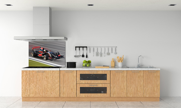 Crédence en verre avec motif Formule 1