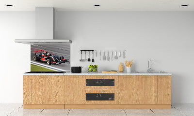 Crédence en verre avec motif Formule 1