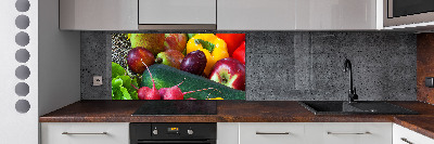 Crédence en verre trempé Fruits et légumes