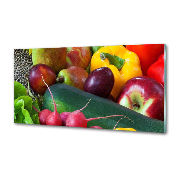 Crédence en verre trempé Fruits et légumes