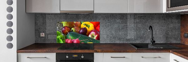 Crédence en verre trempé Fruits et légumes