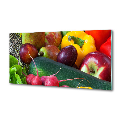 Crédence en verre trempé Fruits et légumes