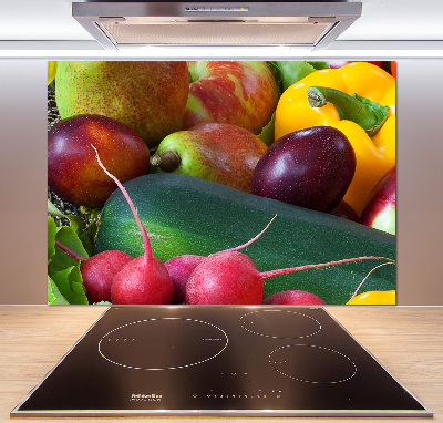 Crédence en verre trempé Fruits et légumes