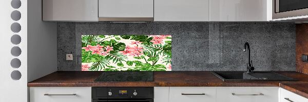 Crédence cuisine en verre Richesse des fleurs